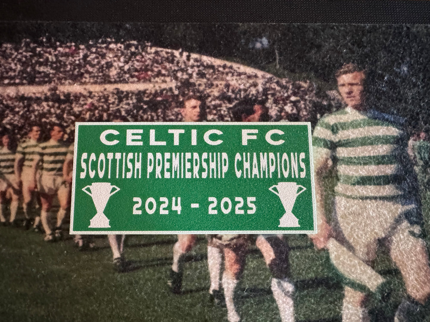 Celtic fc Scottish premiership champions plaque