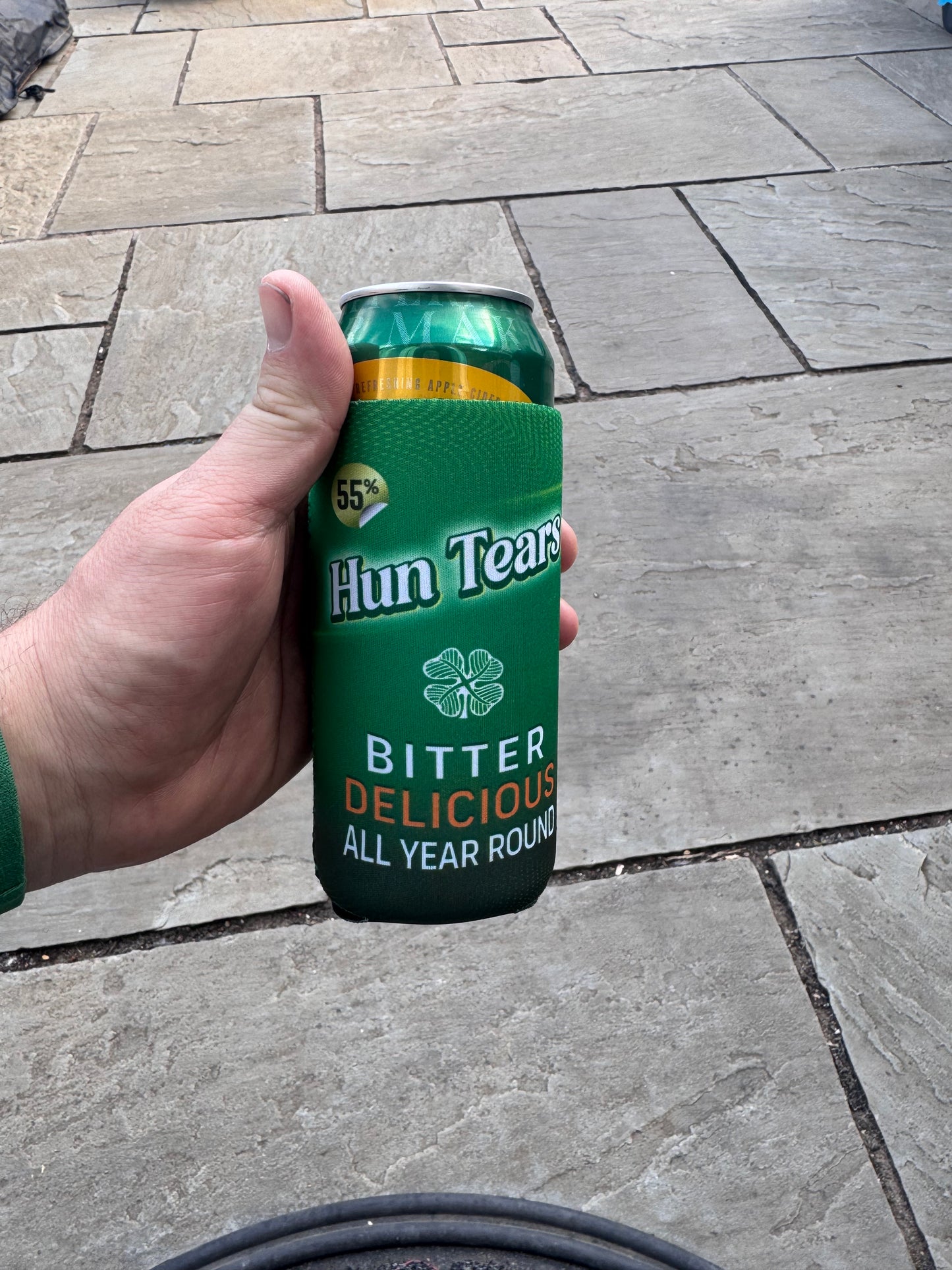 Celtic FC Hun Tears 500ml Can Cooler – Tall Boy Koozie – Football Banter Gift