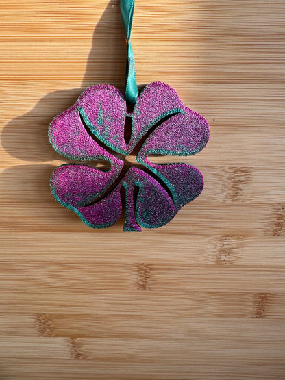 Green 4 leaf clover Xmas decoration