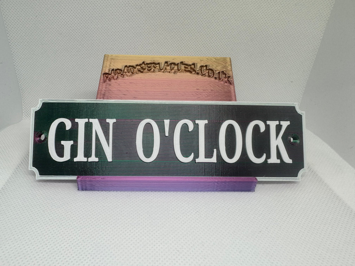 Gin O’clock plaque