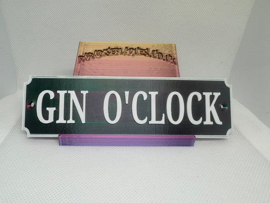 Gin O’clock plaque