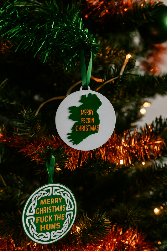 Merry Christmas Fuck the Huns Christmas Decoration.