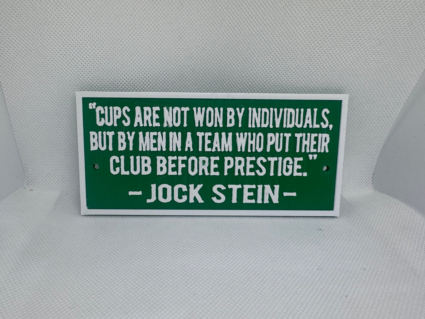 Jock Stein Quote Plaque