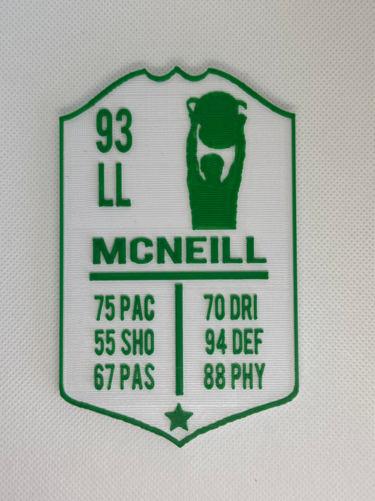 Billy McNeill Player Card Plaque