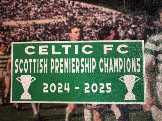 Celtic fc Scottish premiership champions plaque