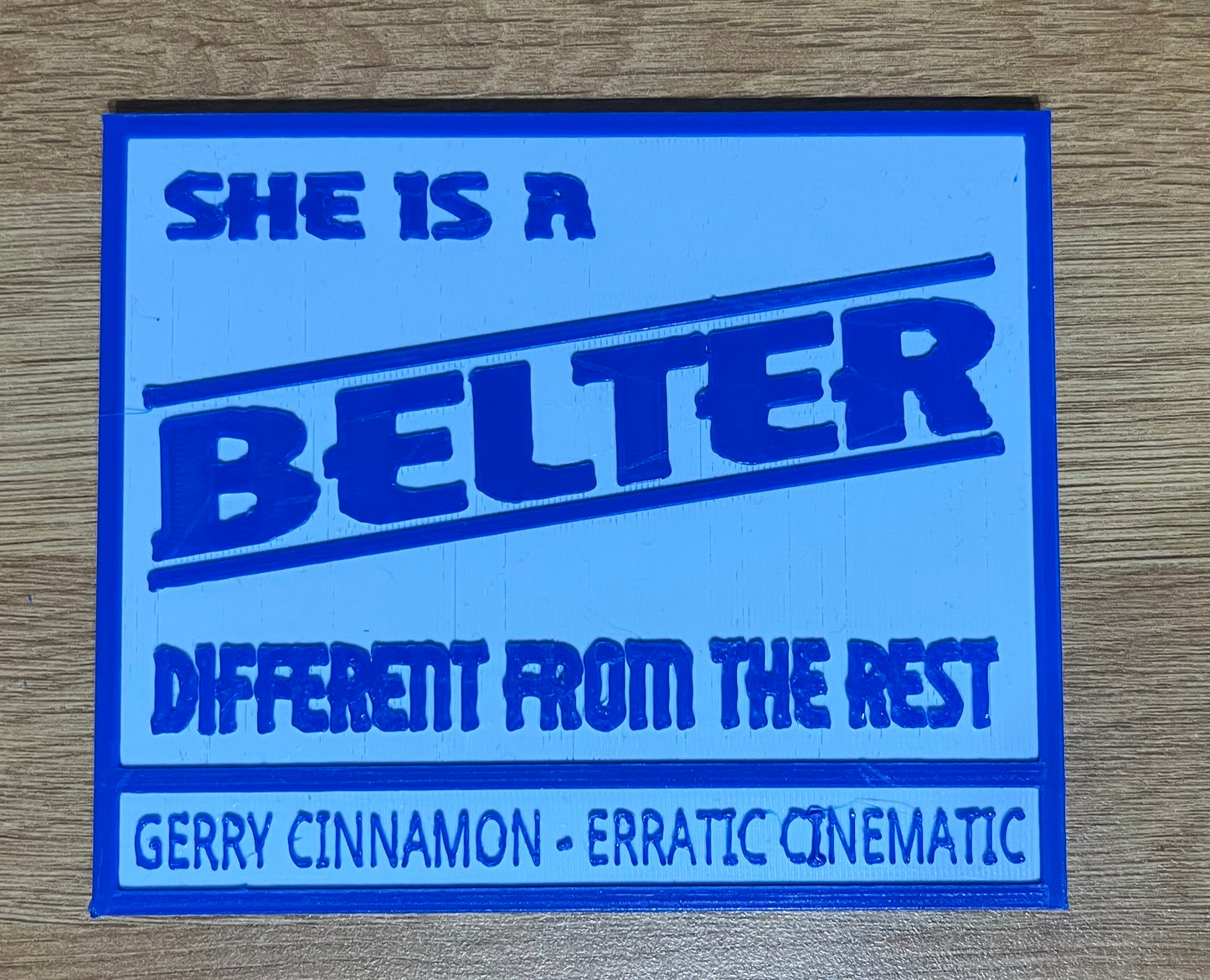 Gerry Cinnamon Belter Plaque