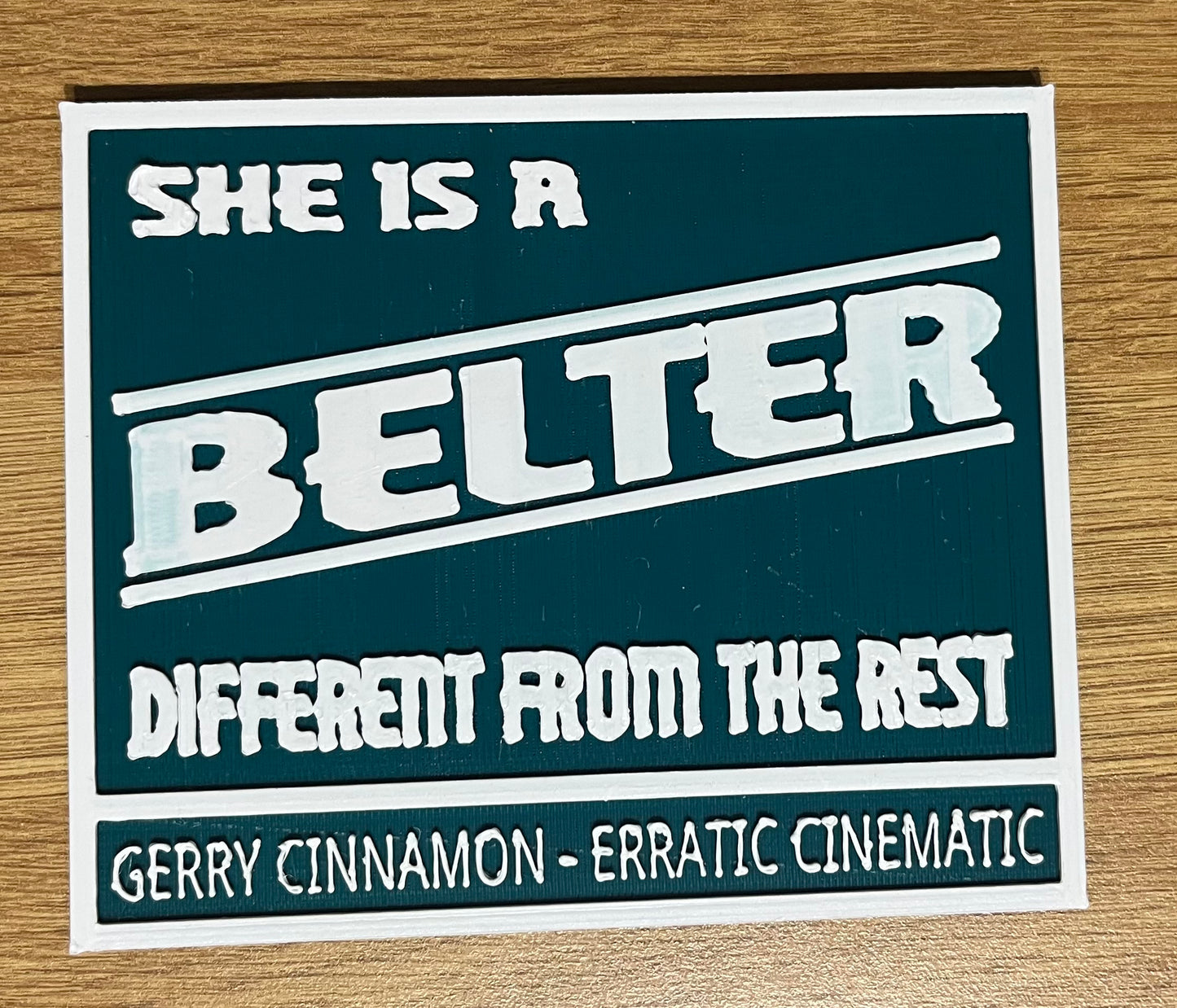 Gerry Cinnamon Belter Plaque