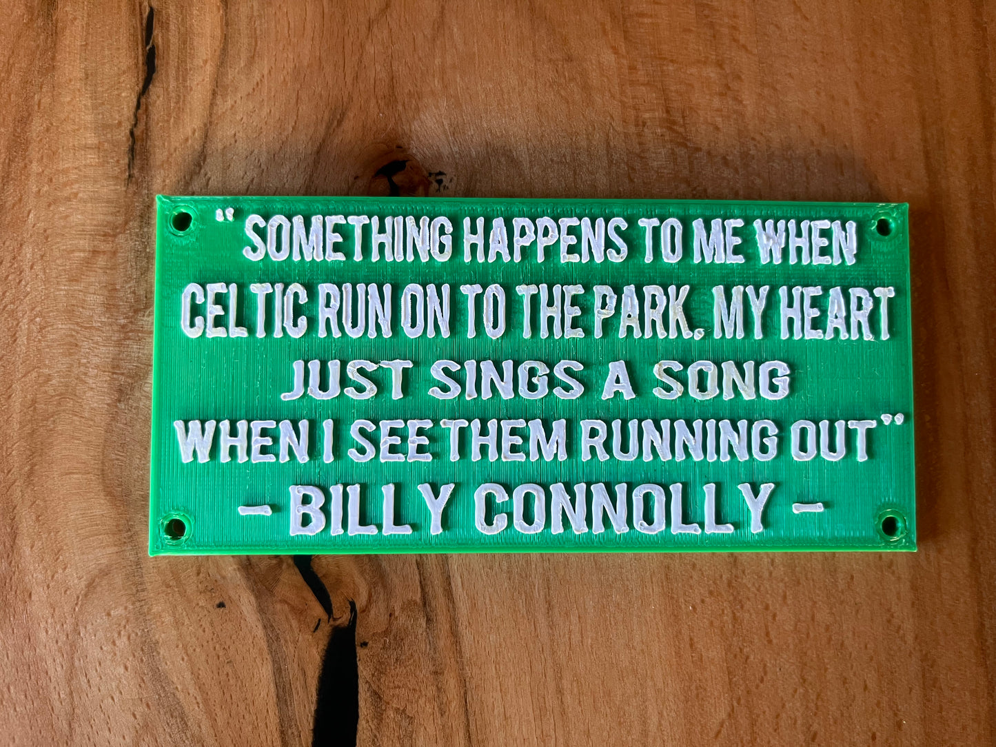 Billy Connolly Celtic Quote plaque