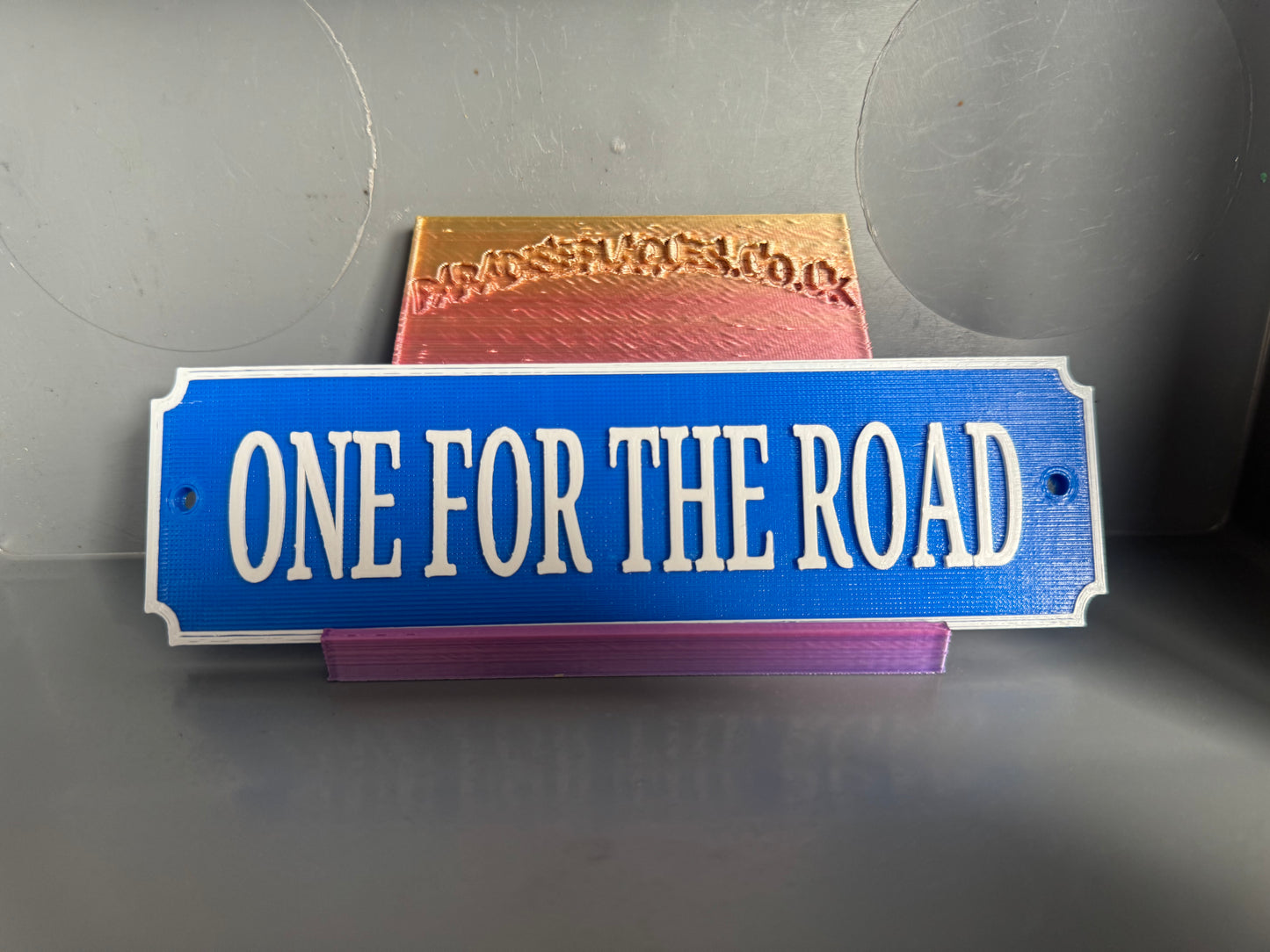 One for the road Bar Plaque