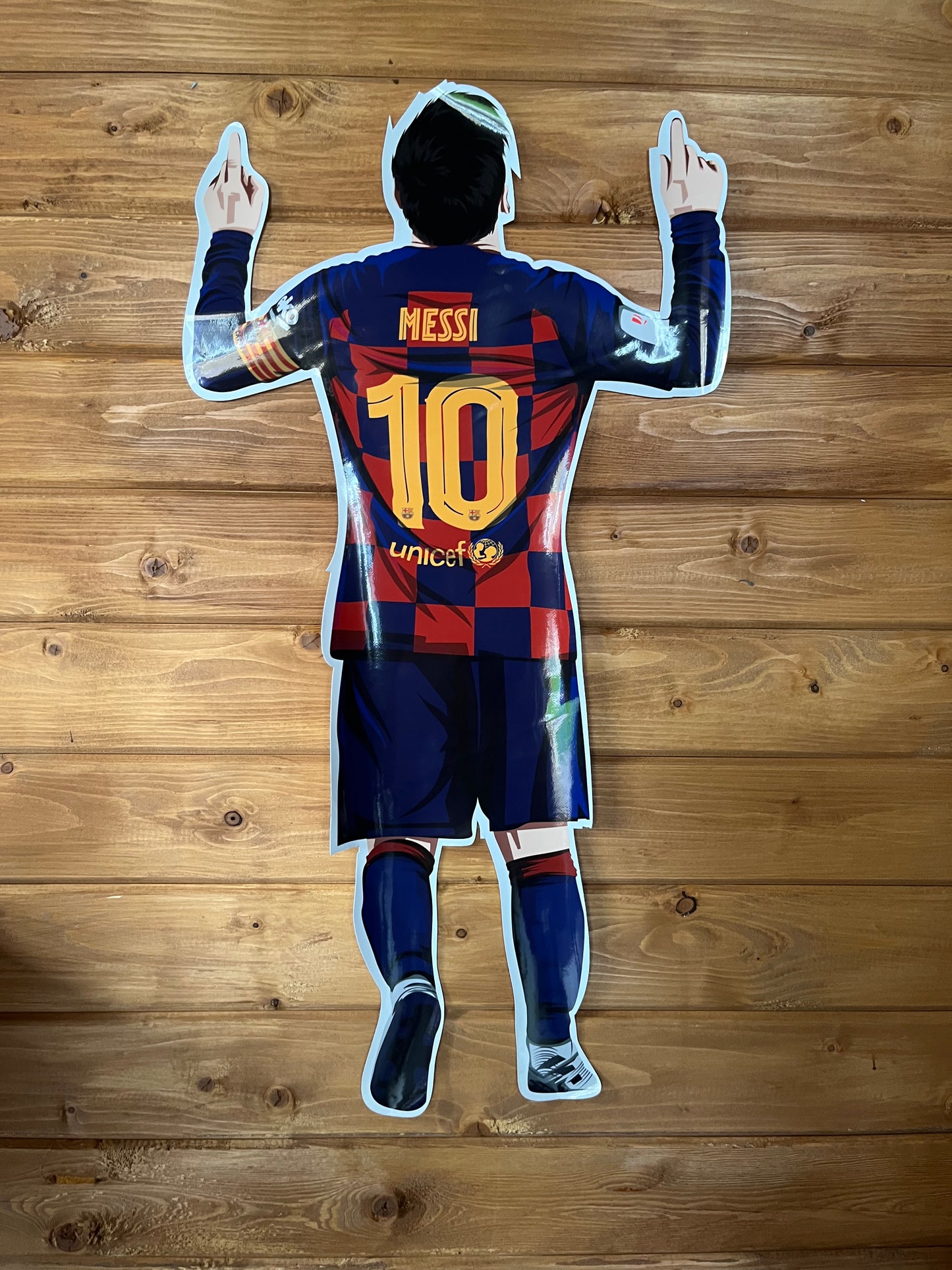 Leo Messi A1 size sticker.