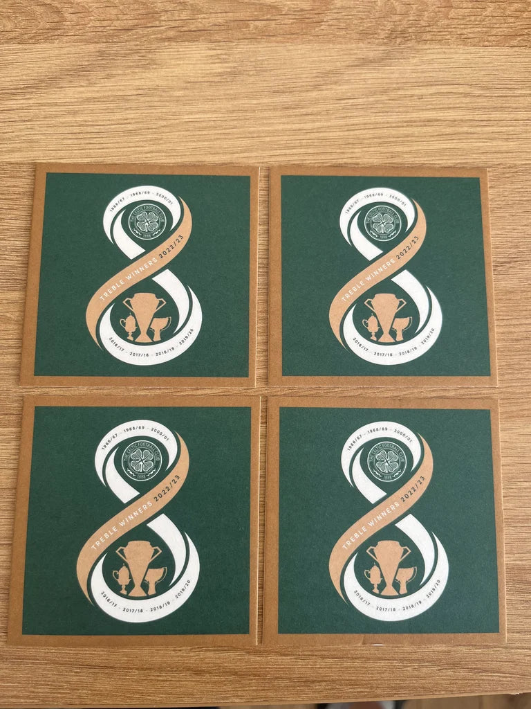 Treble beer mats