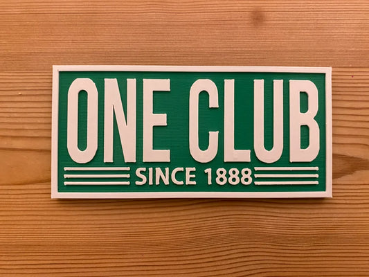 One club since 1888 plaque