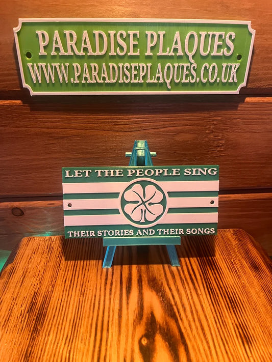 Let the people sing plaque