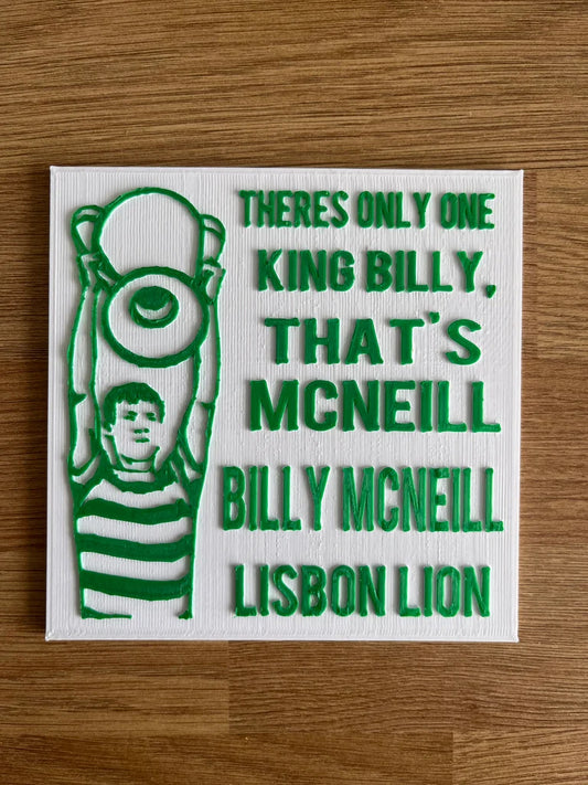 Billy McNeill silhouette plaque